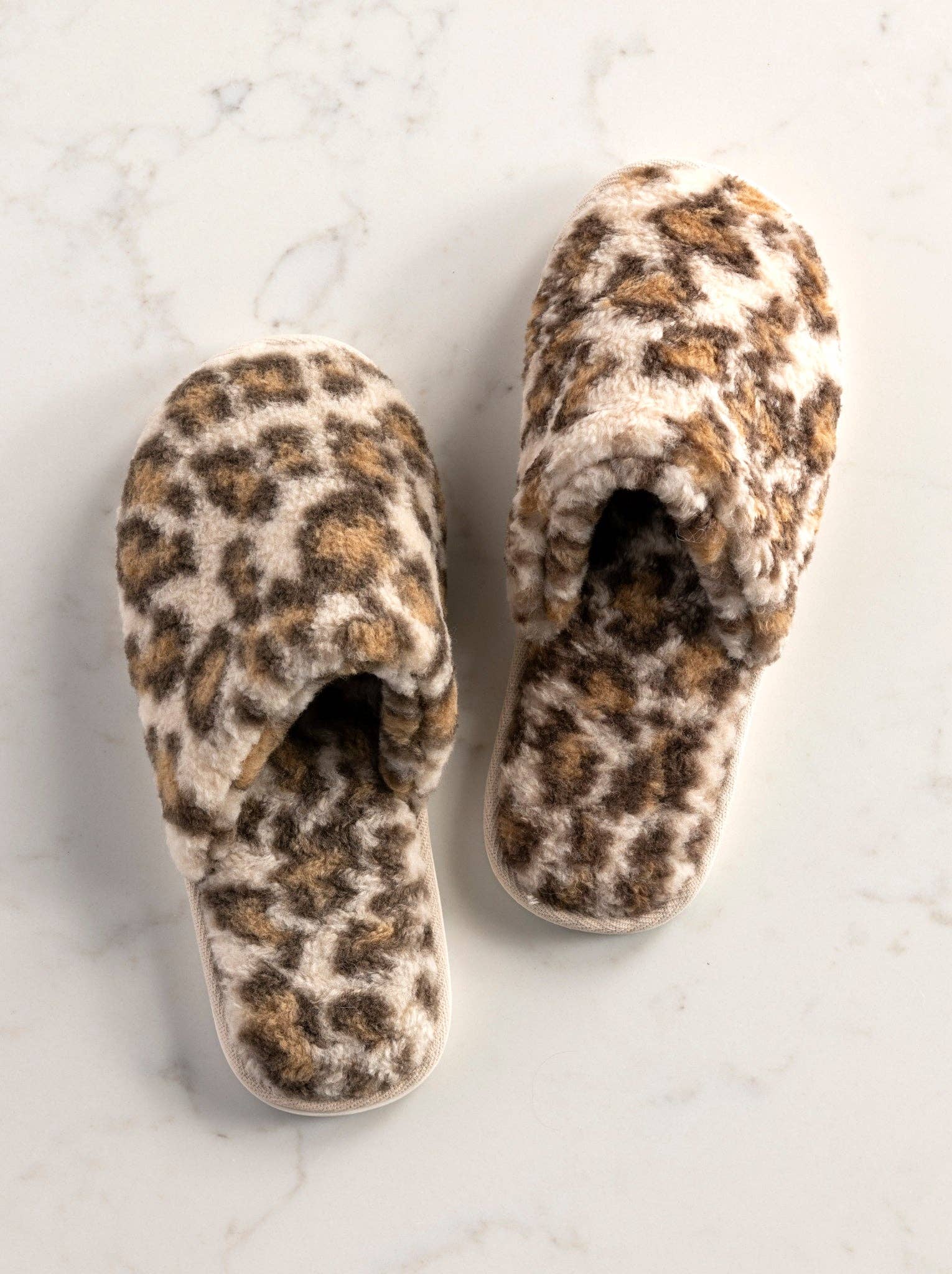 AVIGNON LEOPARD PRINT SHERPA SLIPPERS, MULTI: Multi / S/M fits size 6-8