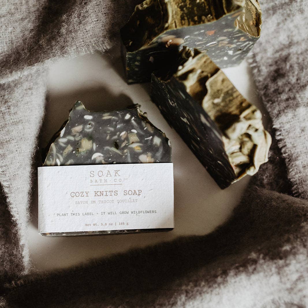 Cozy Knits Soap Bar: SOAK Bath Co: Soap Bar, Cozy Knits — Fall Collection