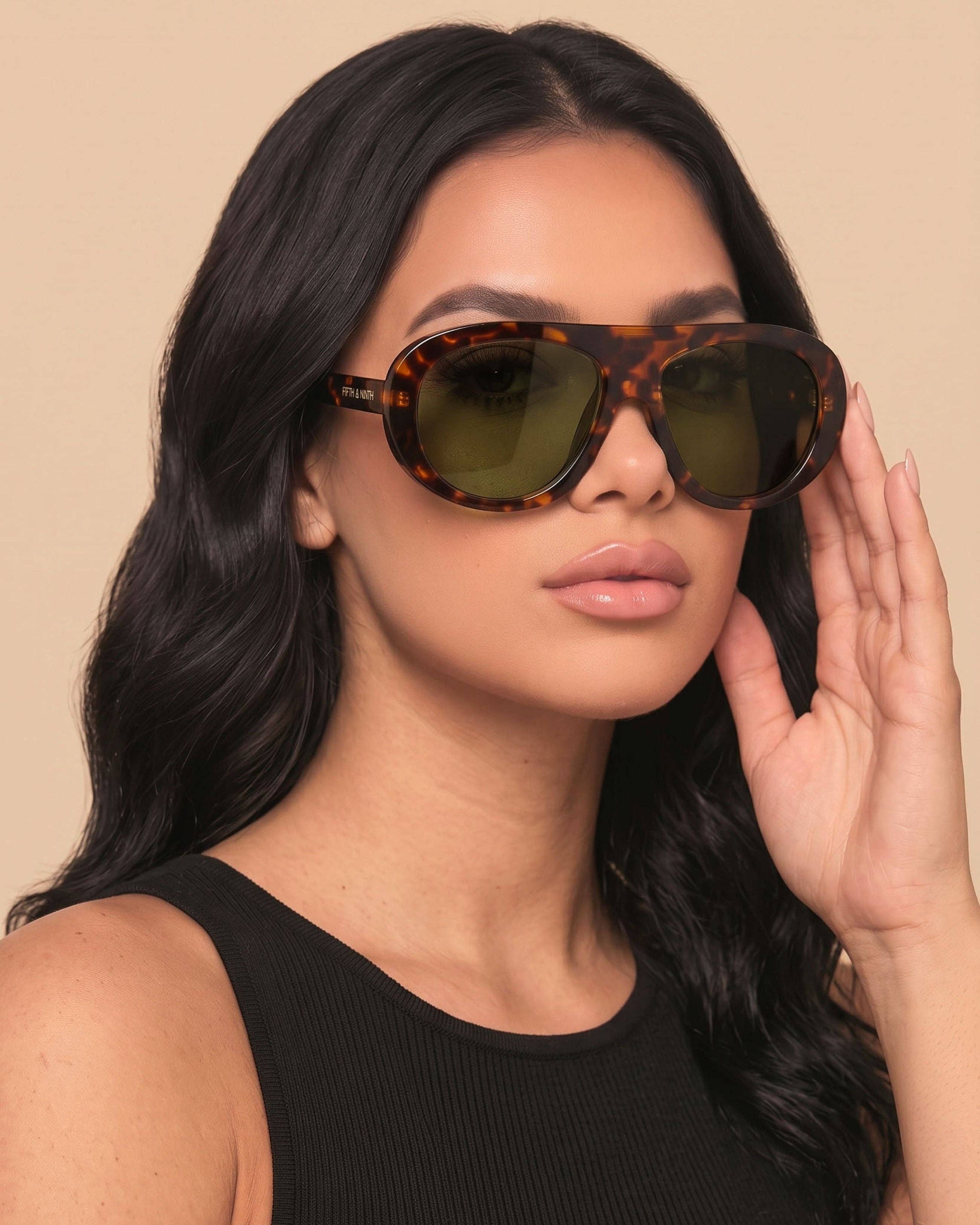 Oceane: Torte/Green / Polarized + 100% UV Protection