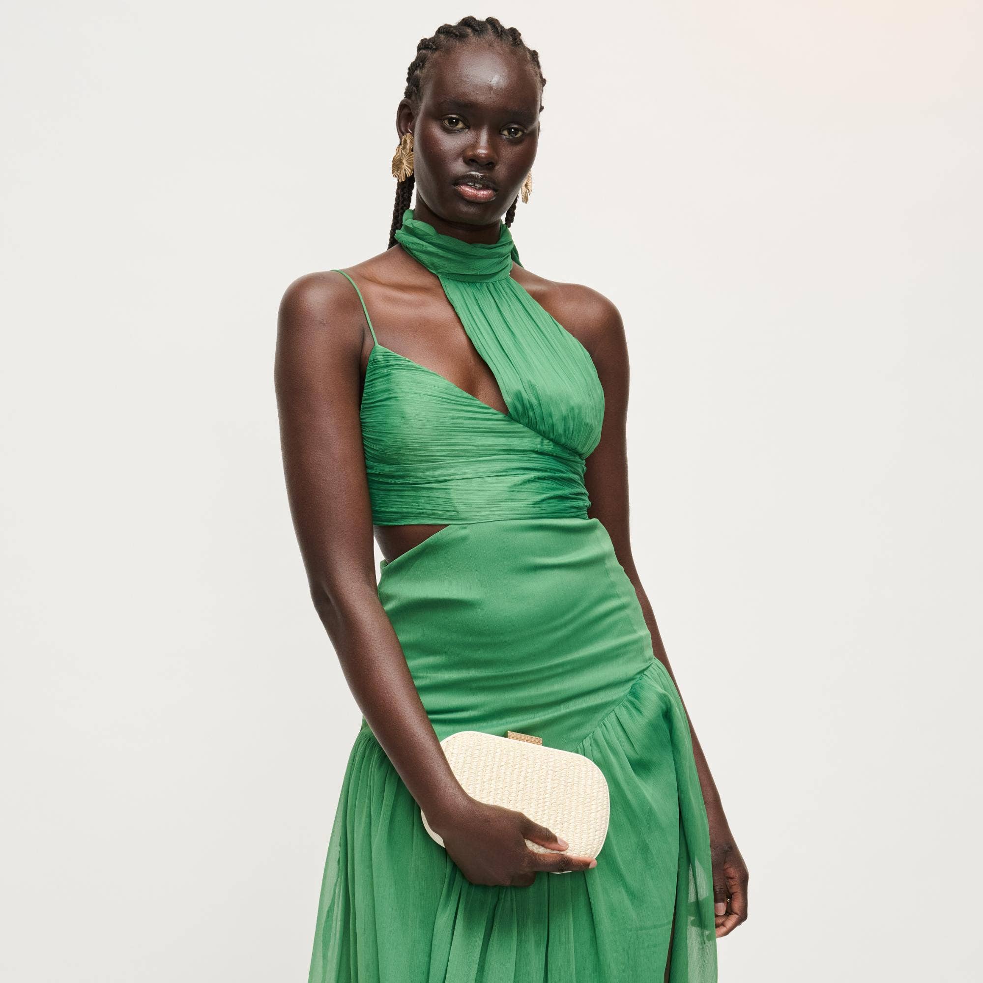Alix Evening Bag: Chocolate