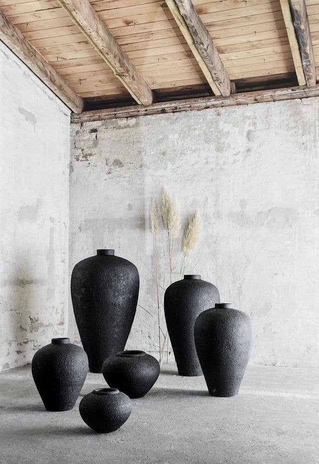 BIDK Jar Luna Black TERRACOTTA