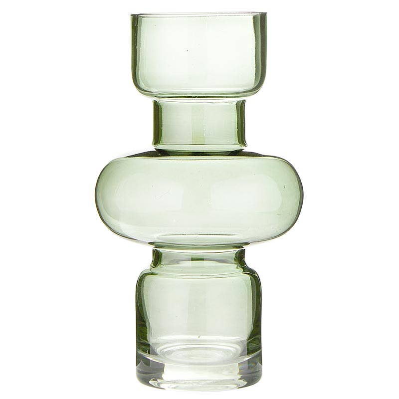 Glass Bubble Vase — Green