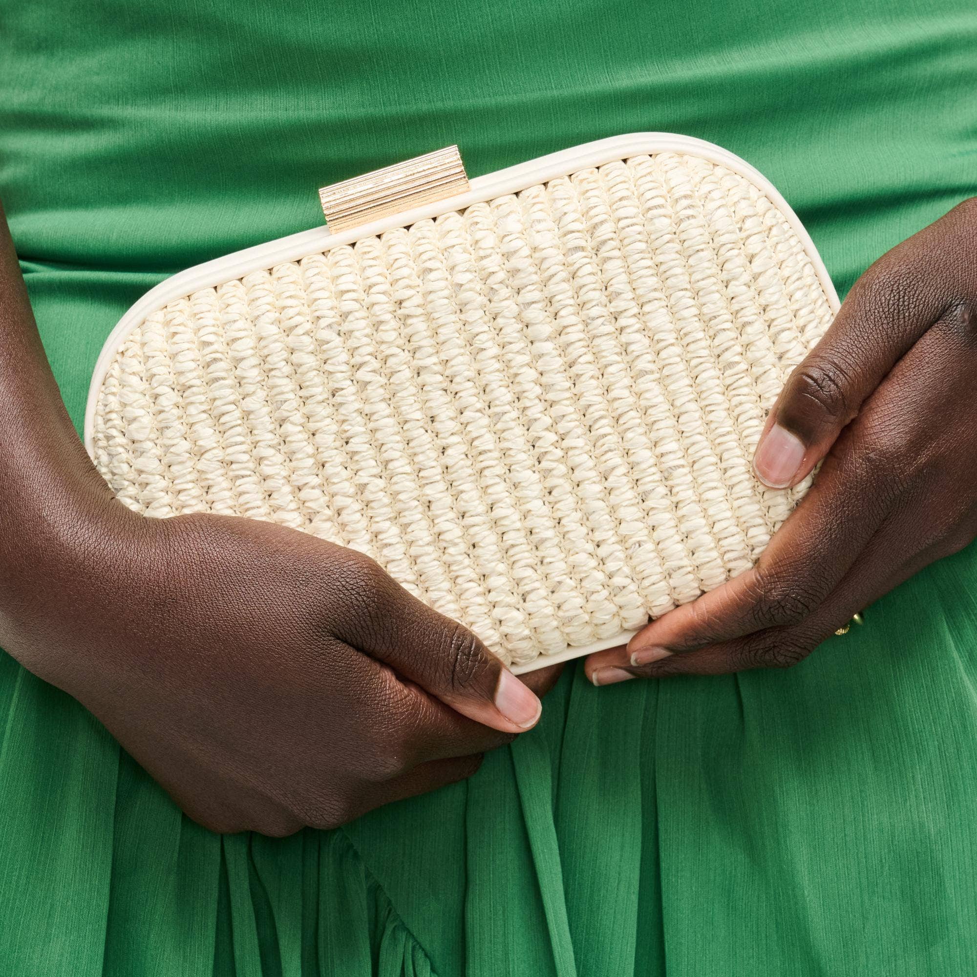Alix Evening Bag: Ivory