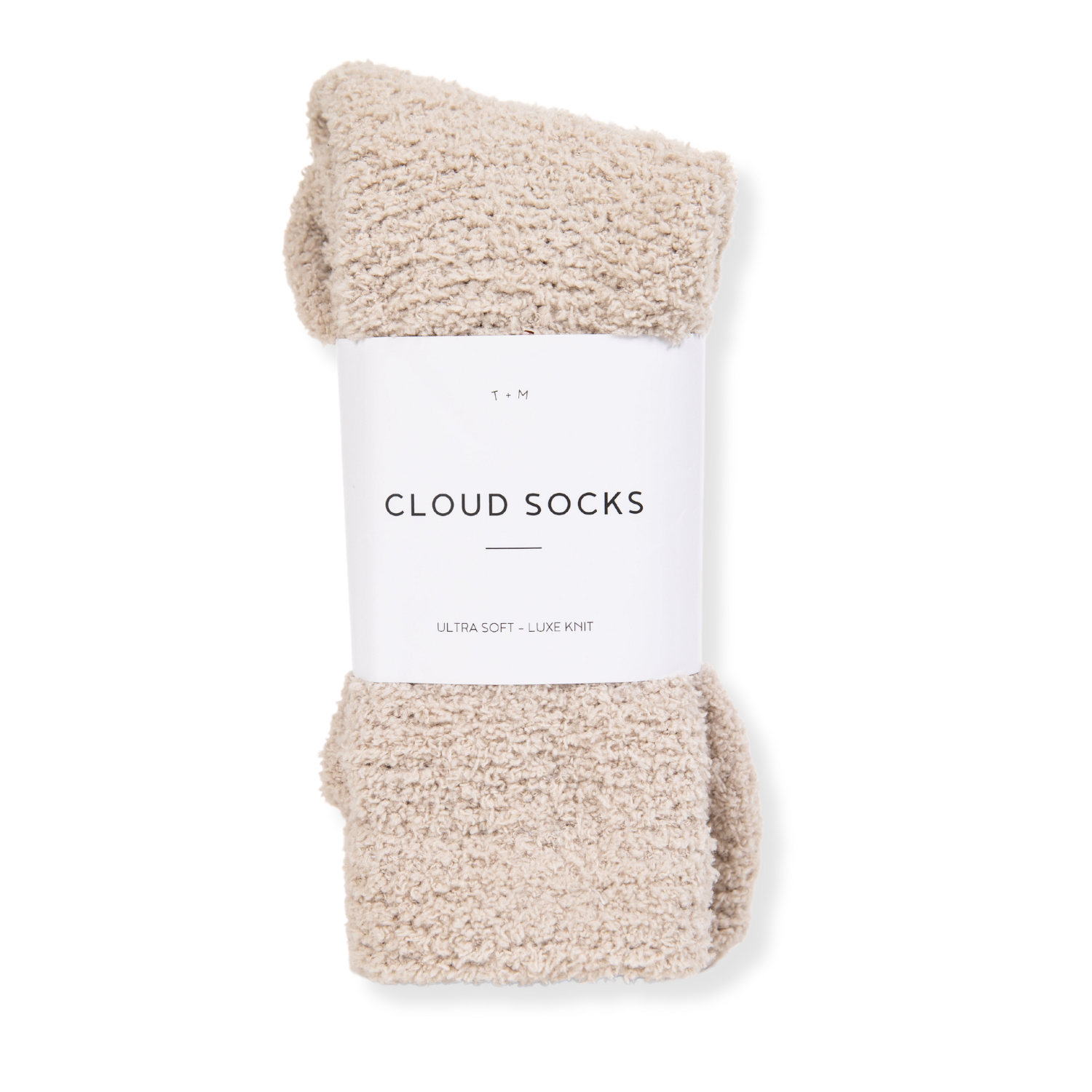 Luxe Cloud Socks by Sweet Dreams - Beige