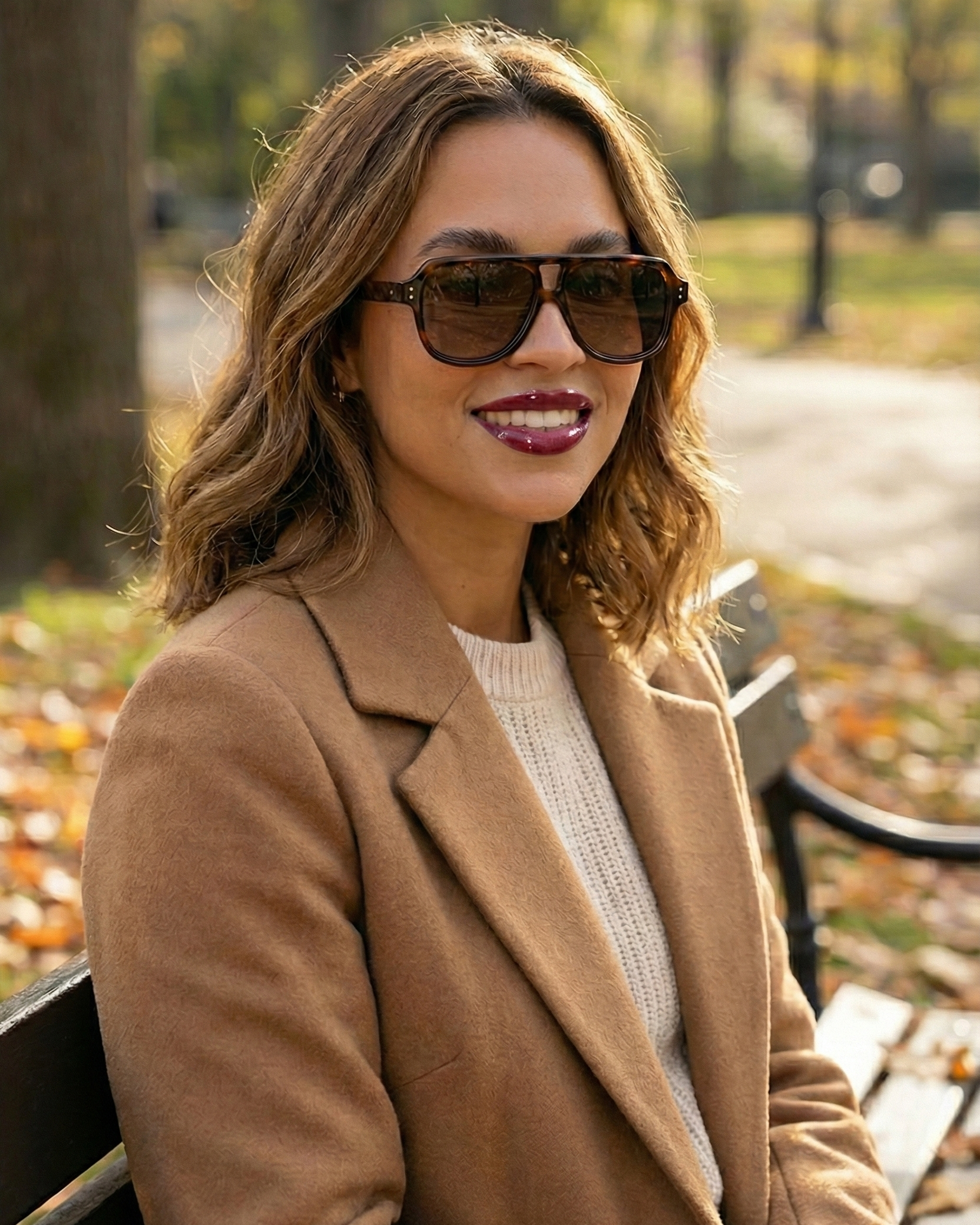 FIFTH & NINTH Ender: Torte/Brown Sunglasses