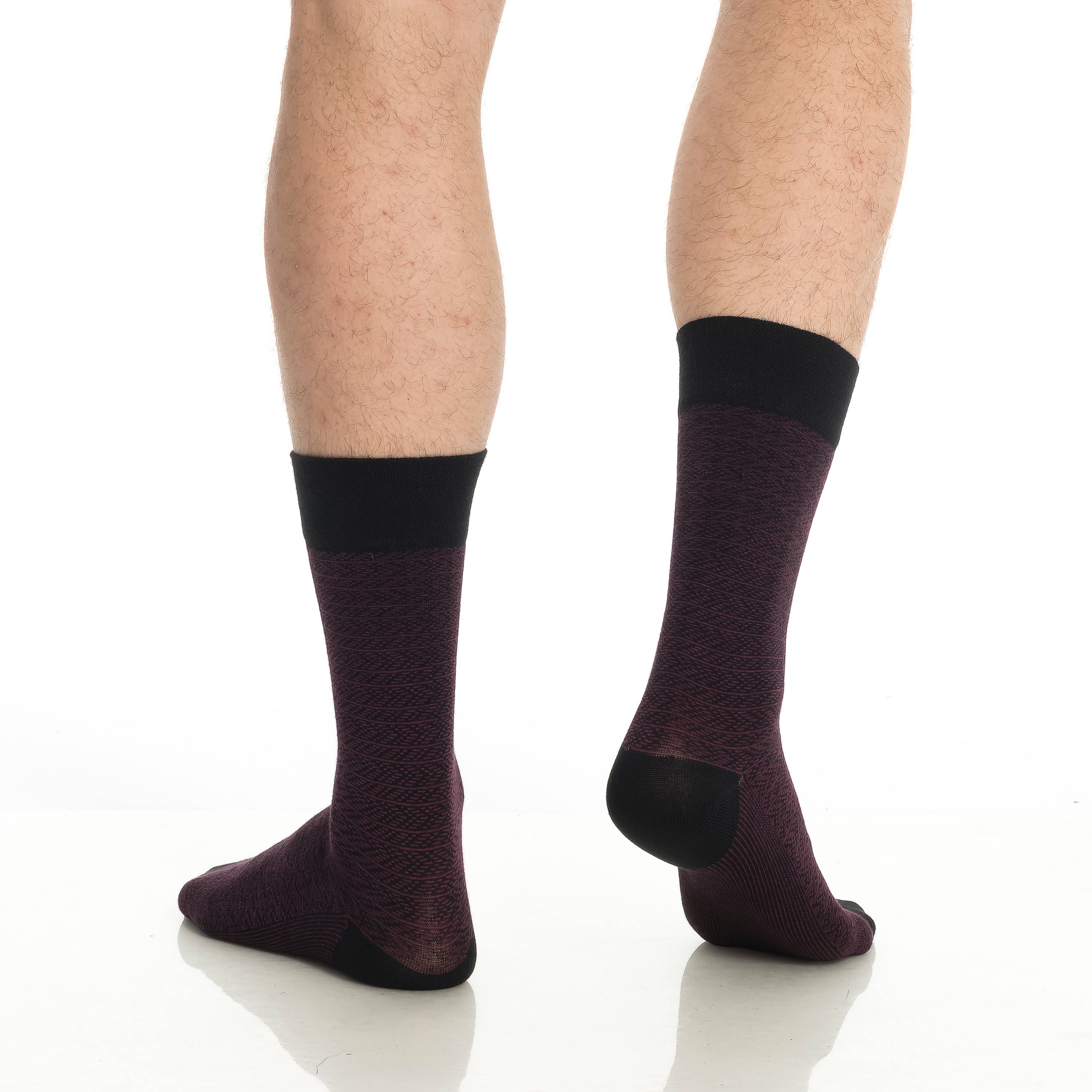 Bambooven Men’s Bamboo Dress & Trouser Socks – (6 Pairs) 638