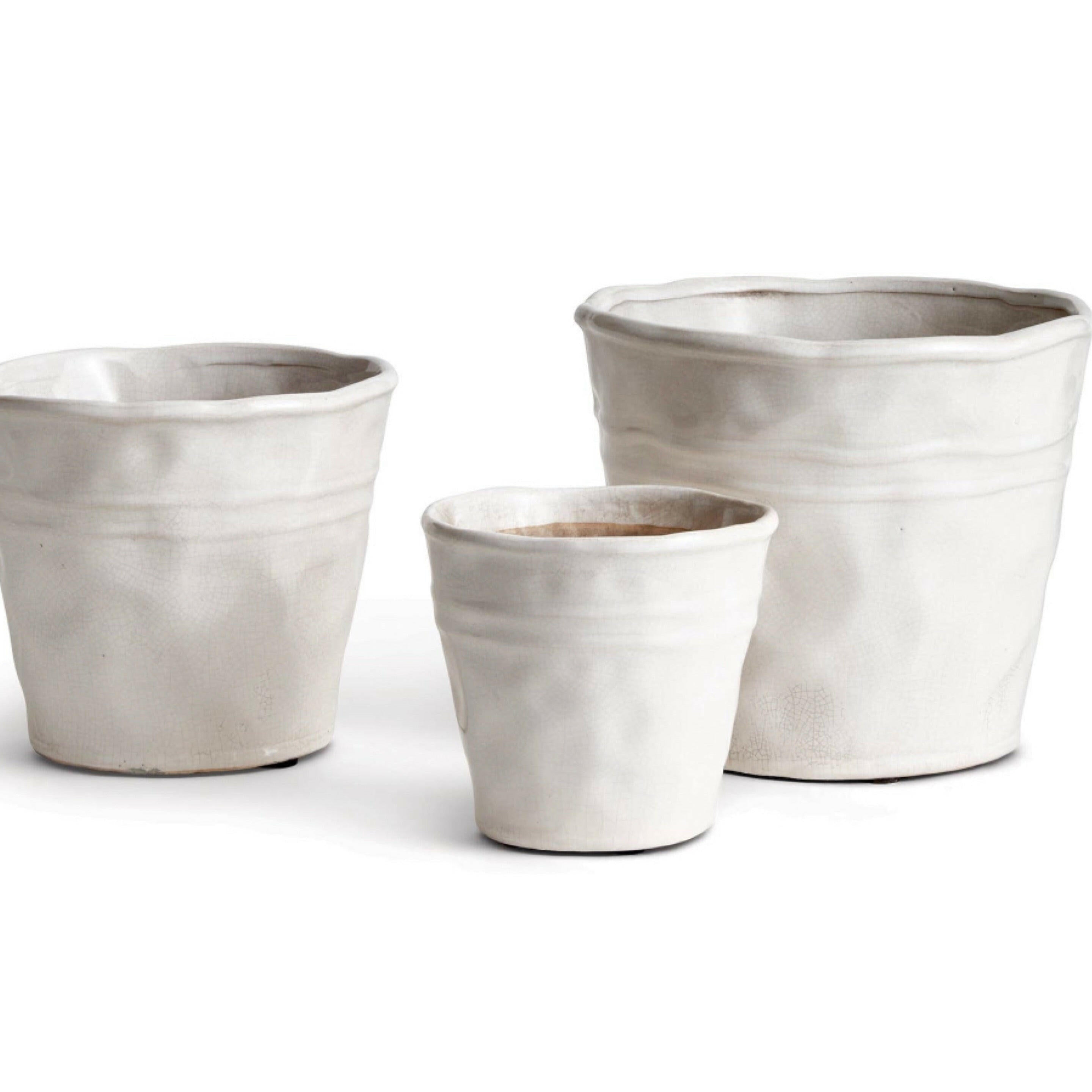 Conservatory Organic Pots Set Of 2 Small And Medium-Home Decor-The Life ™ Boutique | Westfield, NJ-The Life ™ Boutique | Westfield, NJ