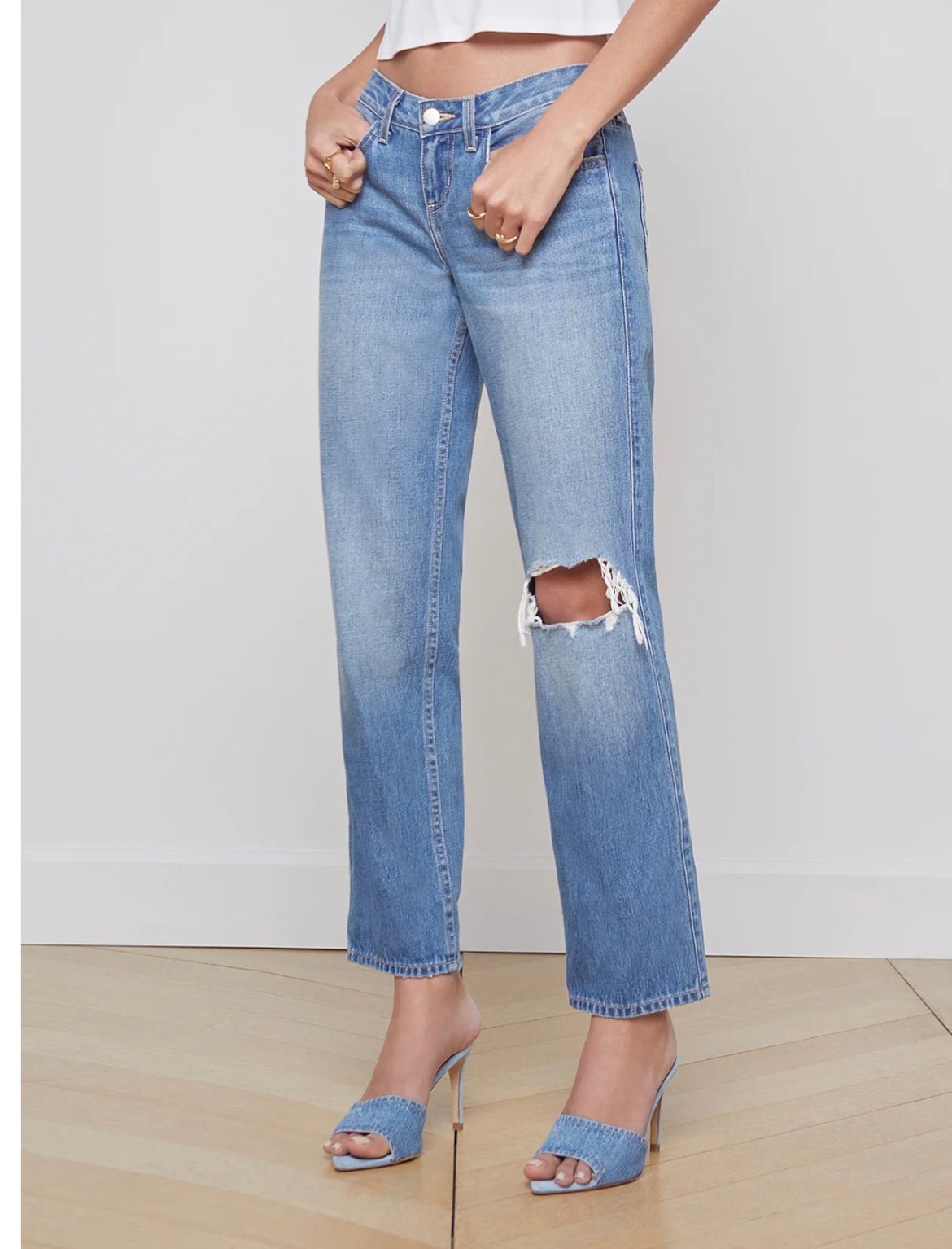 L'Agence Nevia Slouch Straight Leg Jeans-Apparel-Lagence-The Life ™ Boutique | Westfield, NJ