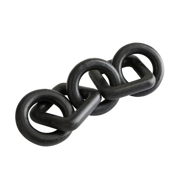 Arteriors Brinley Black Chain Sculpture-Home Decor-The Life ™ Boutique | Westfield, NJ-The Life ™ Boutique | Westfield, NJ