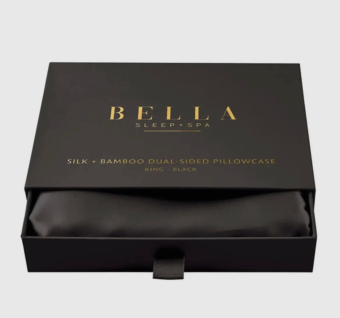 King Sized Silk Pillowcase Black-Wellness-The Life ™ Boutique | Westfield, NJ-The Life ™ Boutique | Westfield, NJ