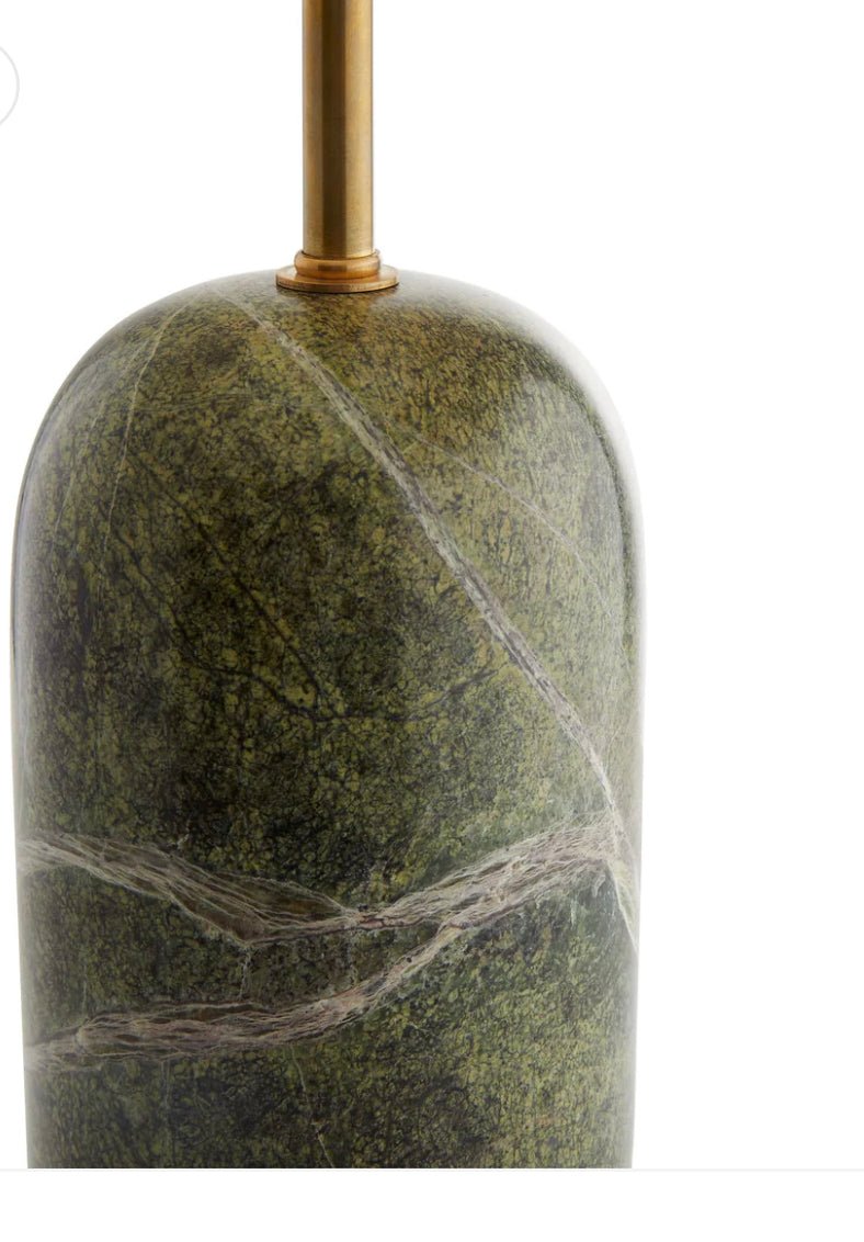 Arteriors Mendoza Dark Green Marble Toned Lamp-Home Decor-The Life ™ Boutique | Westfield, NJ-The Life ™ Boutique | Westfield, NJ