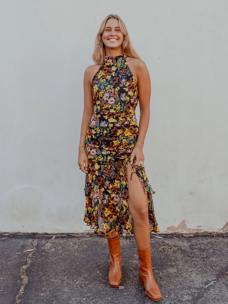 Cleobella Gianna Floral Midi Dress-Apparel-The Life ™ Boutique | Westfield, NJ-XS-The Life ™ Boutique | Westfield, NJ