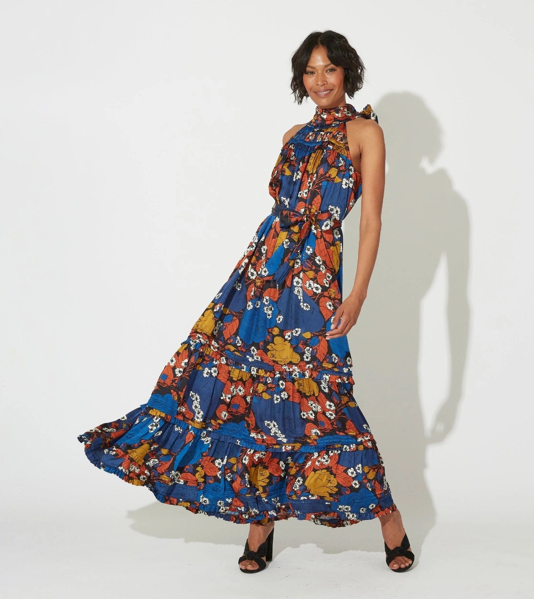Cleobella Camille Navy Blue Maxi Summer Dress-Apparel-The Life ™ Boutique | Westfield, NJ-XS-The Life ™ Boutique | Westfield, NJ